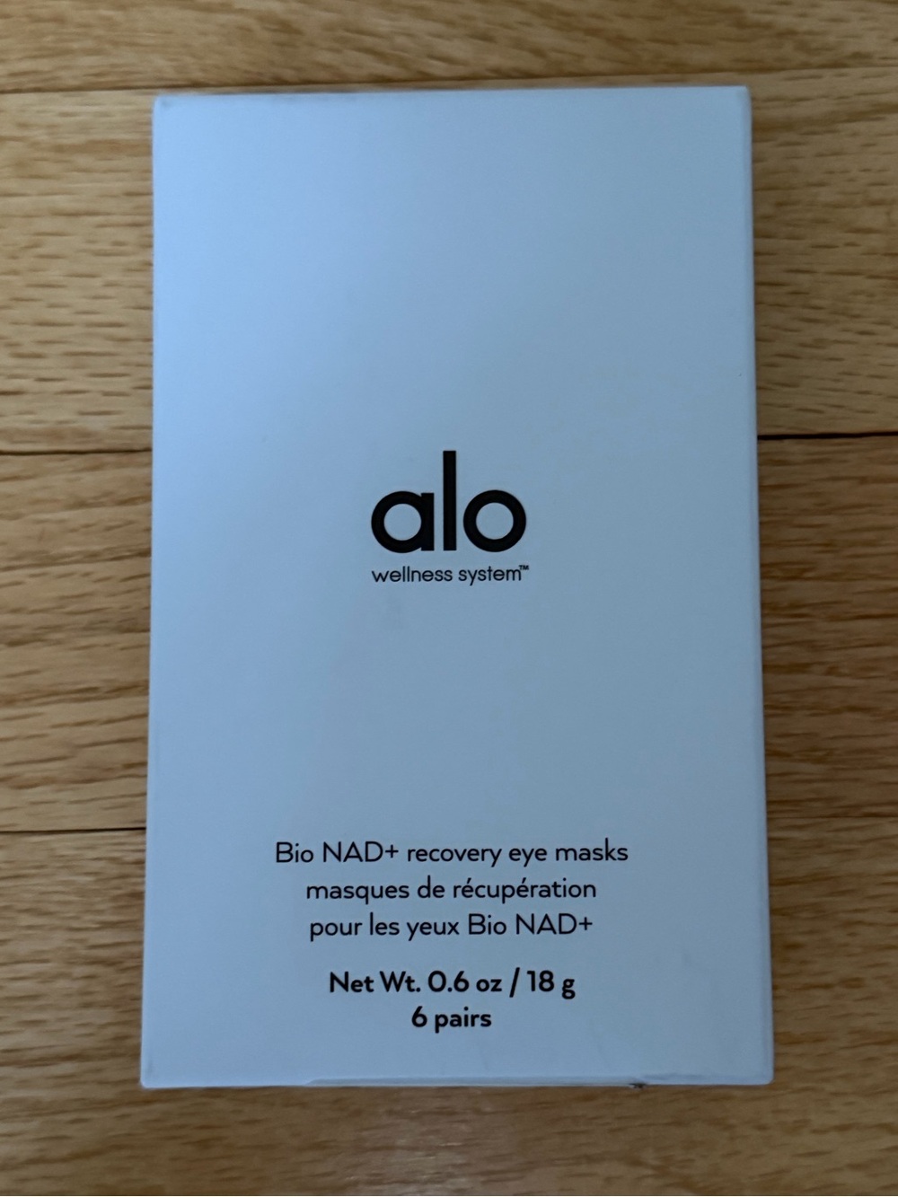 Alo Wellness System Bio NAD+ recovery eye masks patches alo yoga